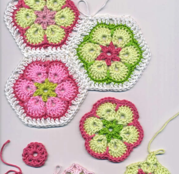 Bold Tribal African Flower Pattern