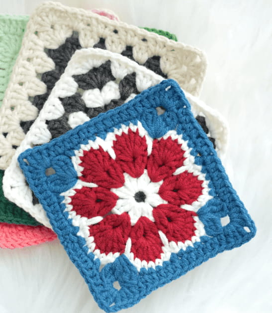 Double Layer African Blossom Pattern